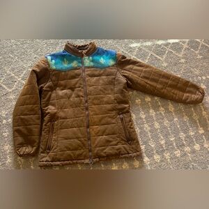 OUTBACK TRADING CO WOMEN'S WESTERN PRINTED YOKE PUFFER ASPEN JACKET